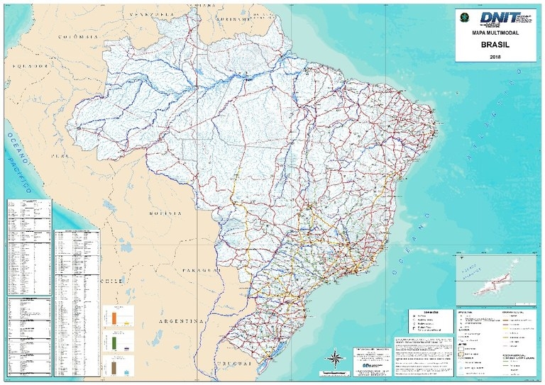 Dnit Disponibiliza Mapas Multimodais Referentes Ao Ano De 18 Mundogeo