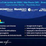 Inscrições abertas nos 10 cursos do MundoGEO Connect e DroneShow Robotics 2025