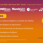 Inscrições abertas nos 5 seminários do DroneShow, MundoGEO Connect e Expo eVTOL 2025